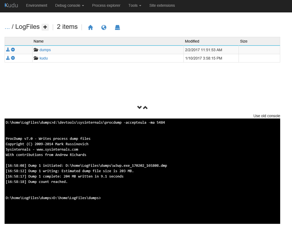 How To Get A Full Memory Dump In Azure App Services | Jeff Sanders ...